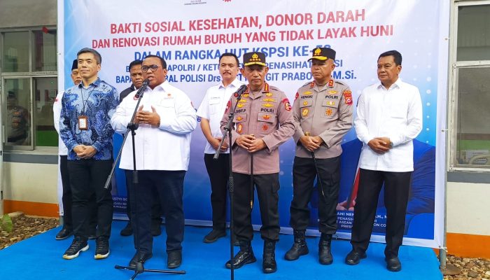 Bupati Maesyal Bareng Forkopimda Dampingi Kapolri Gelar Baksos di PT Chingluh