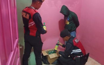 Ops Pekat, Samapta Polres Ciamis Tangkap Pengedar Miras di Wilayah Ciamis Saat Ramadan