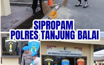 Polres Tanjungbalai Gelar Kurve Kebersihan Mako