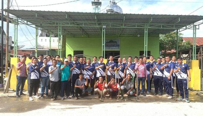 Sambut Ramadhan, Lapas Kelas IIB Tanjungbalai Asahan Kerja Bakti Bersihkan Musholla Nurul Ihsan