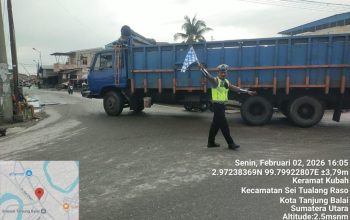 Satlantas Polres Tanjungbalai Laksanakan Patroli Sore