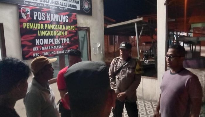 Jaga Kenyamanan Warga, Polsek Tanjung Balai Utara Aktifkan Ronda Malam