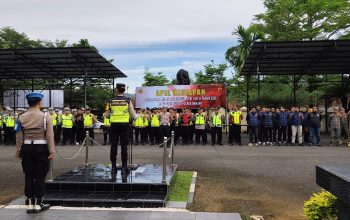 Polres Banjar Gelar Apel Kesiapan Pengamanan Malam Takbir Idul Fitri 1447 H
