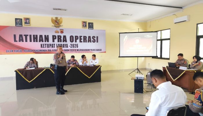Polres Banjar Matangkan Pengamanan Lebaran, Latpraops Ketupat Lodaya 2026 Digelar