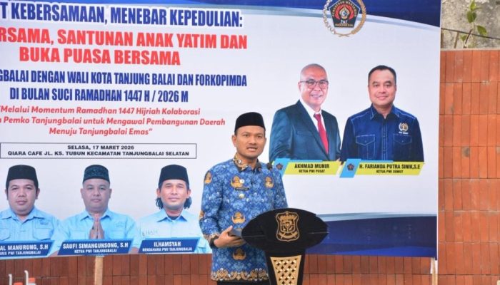 Wali Kota Mahyaruddin Salim Buka Puasa Bersama PWI Tanjungbalai