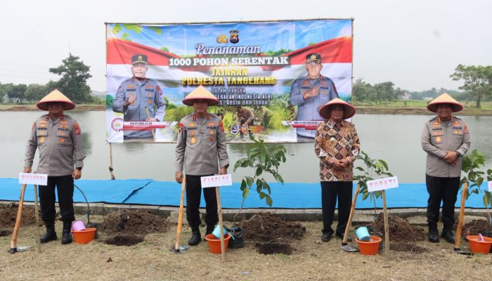 1.000 Pohon Ditanam: Polresta Tangerang Dorong Konektivitas dan Ketahanan Pangan untuk Masyarakat