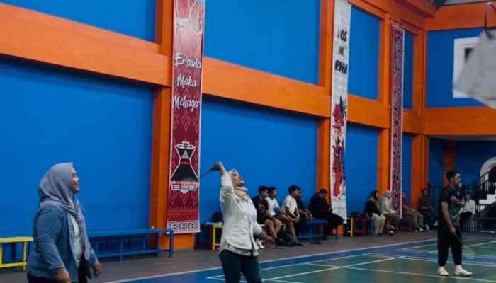 BRI BO Tanjung Balai Gelar Badminton, Jaga Kebugaran dan Soliditas