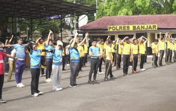 Kapolres Banjar Gandeng Forkopimda, Olahraga Bersama Gaungkan Budaya Kerja Sehat dan Selamat