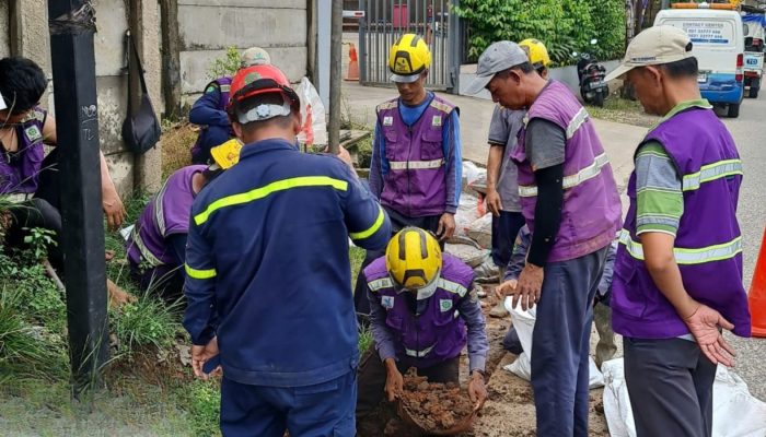 Penanganan Perbaikan Pipa Distribusi Utama di Cisauk Selesai, PERUMDAM TKR Upayakan Percepatan Normalisasi Air