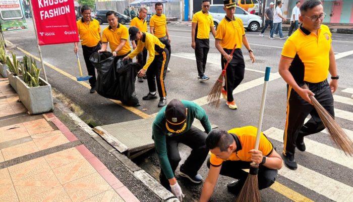 Wali Kota dan Kapolres Turun Langsung Pimpin Aksi Bersih Kota, Gerakan Nasional ASRI Resmi Dimulai