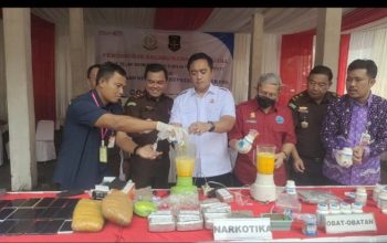 Kejari Kab Tangerang Musnahkan Barbuk Senjata Api, Sabu, Ganja Dan Obat Terlarang