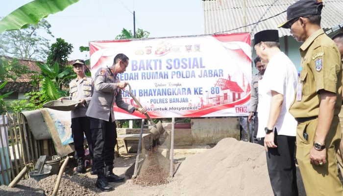Polres Banjar Gandeng Baznas Bedah Rumah Warga, Hadirkan Hunian Layak di Hari Bhayangkara ke-80