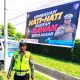 Cegah Kecelakaan, Satlantas Polres Sergai Pasang Baliho Himbauan di Titik Rawan Jalinsum