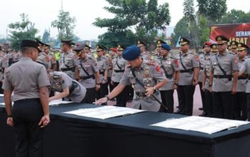 Kapolres Tanjungbalai Hadiri Sertijab Pejabat Utama dan Kapolres Jajaran Polda Sumut