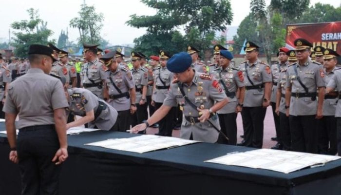 Kapolres Tanjungbalai Hadiri Sertijab Pejabat Utama dan Kapolres Jajaran Polda Sumut