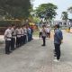 Kapolsek Panongan Pimpin Apel Pengamanan Kunjungan Kerja Panja RUU Komisi VII DPR RI ke Kawasan Industri Milenium