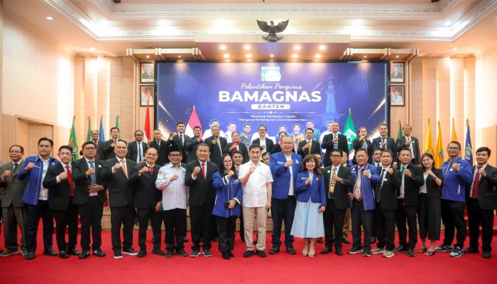 Kukuhkan Pengurus Bamagnas, Wagub Dimyati Ajak Organisasi Keagamaan Perkuat Kerukunan
