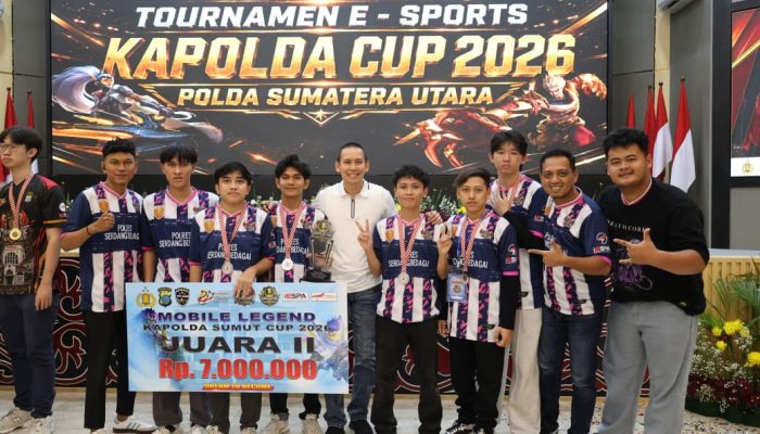 Team GAMA Binaan Polres Sergai Raih Juara II Turnamen Esport Kapolri Cup Tingkat Polda Sumut