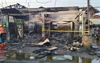 5 Kios Ruko di Balaraja Ludes Terbakar