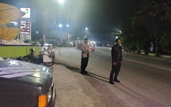 Antisipasi Kejahatan Jalanan dan Balap Liar, Polsek Datuk Bandar Gelar Patroli Malam