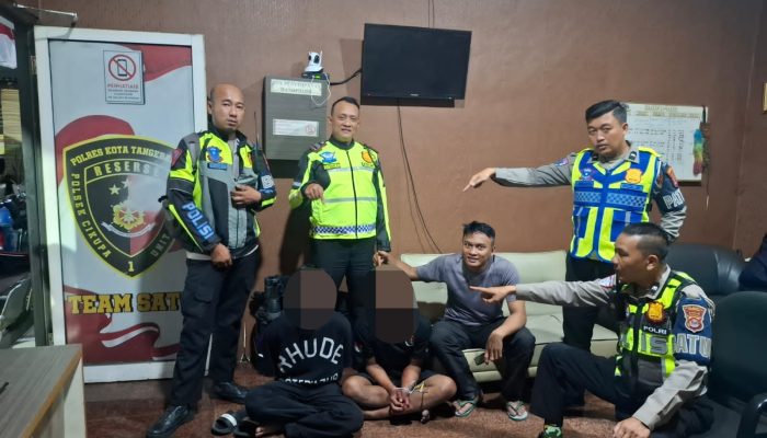 Blue Light Patrol Satlantas Polresta Tangerang Gagalkan Aksi Curanmor, Dua Pria Diamankan