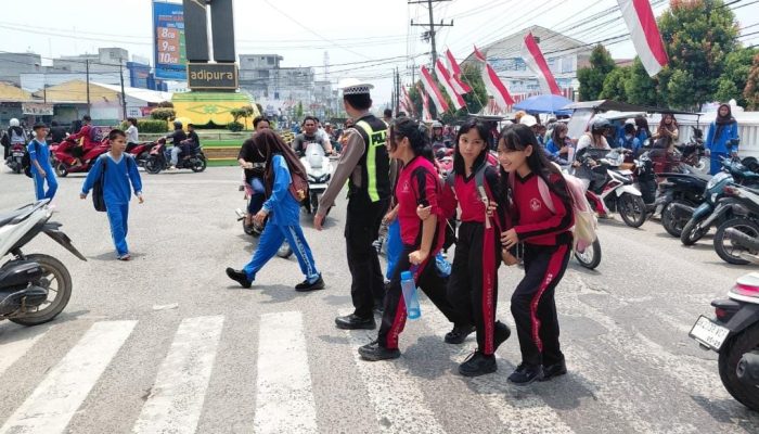 Sat Lantas Polres Tanjungbalai Gelar Patroli Siang