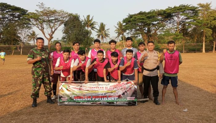 Jelang HUT ke-81 RI, Polsek Purwaharja Kawal Laga Sepak Bola Antar Kampung di Karangpanimbal