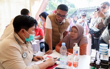 Program CKG Jemput Bola di Labuan Pandeglang, Ribuan Warga Antusias Periksa Kesehatan