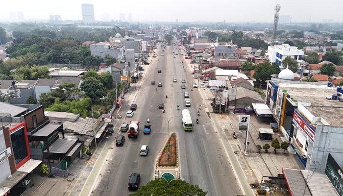 Dinas SDABMBK Tangsel Bangun Median dan Dua U-Turn di Jalan Rawa Buntu Sesuai Kajian Dishub