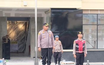 Gelar Apel Pagi, Kompol Tony Simanjuntak, S.H Minta Anggota Jauhi Segala Bentuk Pelanggaran