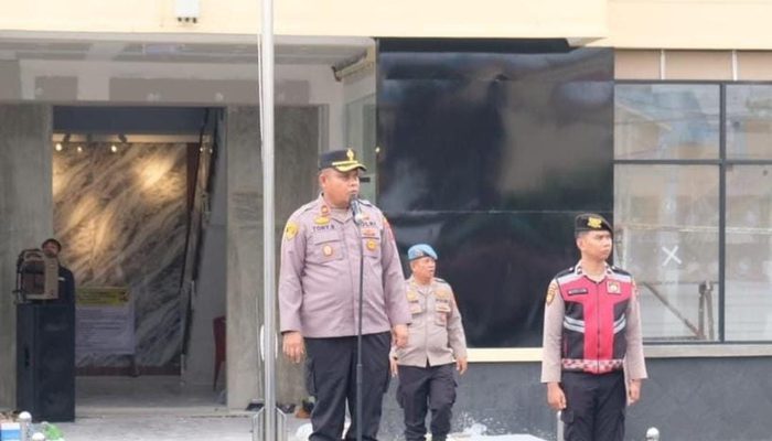 Gelar Apel Pagi, Kompol Tony Simanjuntak, S.H Minta Anggota Jauhi Segala Bentuk Pelanggaran