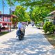 Jalan Masjid Sei Rampah Dibangun Rabat Beton, Warga dan Pelajar Kini Lebih Nyaman Melintas