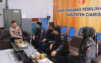 Kapolres Ciamis Perkuat Sinergi dengan Bawaslu dalam Menjaga Kamtibmas