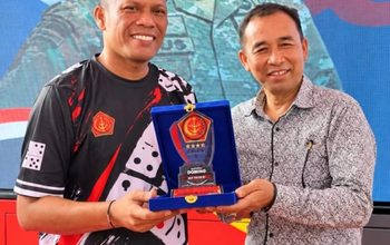 Kapolres Tanjungbalai Raih Juara 1 Turnamen Domino