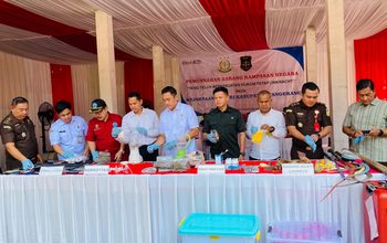 Kejari Kab Tangerang Musnahkan Barbuk 664 Gram Sabu dan Ribuan Tramadol