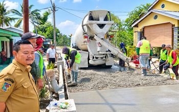 Penkab Sergai Bangun Jalan Rigid Beton Rp11 Miliar, Warga Sei Rejo Ucapkan Terima Kasih