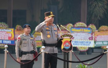Polda Banten Gelar Upacara Serah Terima Jabatan