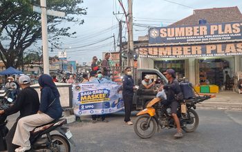 SPPI BGN RI Lebak Bagikan Masker Kepada Warga