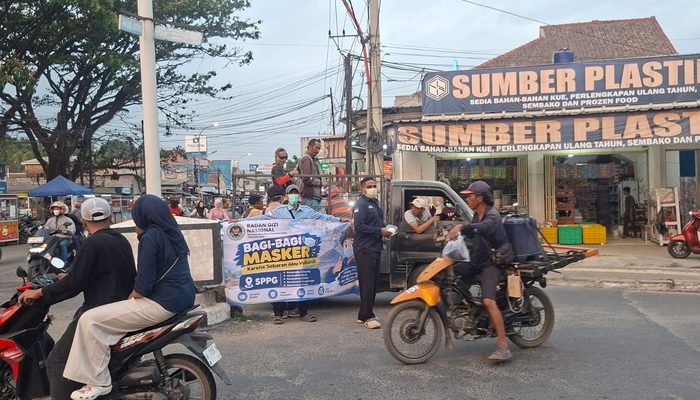 SPPI BGN RI Lebak Bagikan Masker Kepada Warga