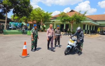 Sat Lantas Polres Ciamis Edukasi Prajurit TNI melalui Dikmas Lantas dan Safety Riding