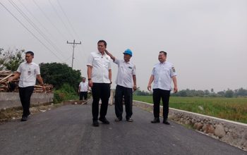 Wabup Sergai Adlin Tambunan Tinjau Peningkatan Jalan Sei Bamban-Tebing Tinggi