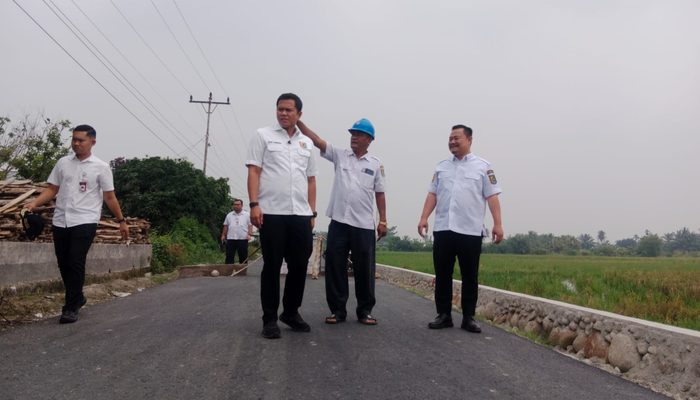 Wabup Sergai Adlin Tambunan Tinjau Peningkatan Jalan Sei Bamban-Tebing Tinggi