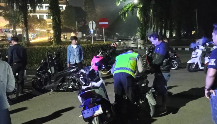 Cegah Balap Liar di Kawasan Pusmpemkab, Satlantas Polresta Tangerang Amankan Empat Motor