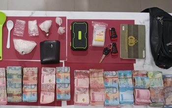 Bandar Sabu di Batu Bara Dibekuk, Polisi Sita 111 Gram Sabu, Uang Rp127 Juta dan Mobil