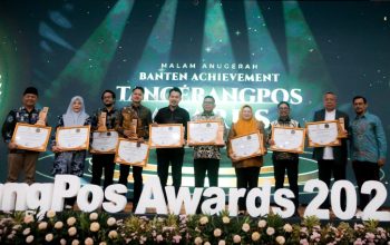 Gubernur Andra Soni dan Wagub Dimyati Raih Penghargaan Puncak di Tangerang Pos Award 2026