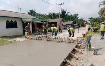 Jalan Dusun I Pulo Sei Rejo Sergai Kini Diperbaiki, Warga Berterima Kasih