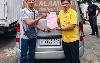 Kejari Kab Tangerang Kembalikan Barang Bukti Mobil Gran Max