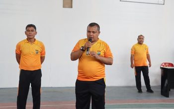 Kompol Tony Simanjuntak Hadiri Uji Bela Diri Polri