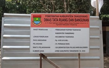 Proyek Pagar Puspemkab Tangerang Rp5 Miliar Disorot