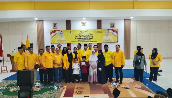 Rayakan HUT Ke 62, DPD Golkar Kab Tangerang Gelar Santunan Yatim